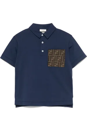 Fendi Playera tipo polo con motivo FF