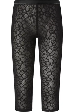 Pinko Leggins de malla con encaje