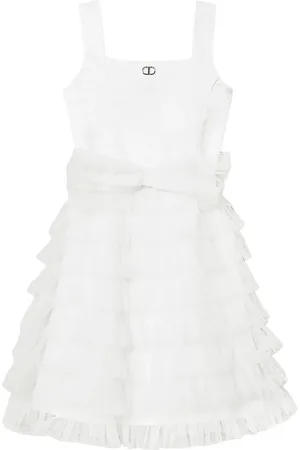 Twin-Set Vestido midi con volantes