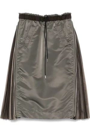 SACAI Falda midi de sarga