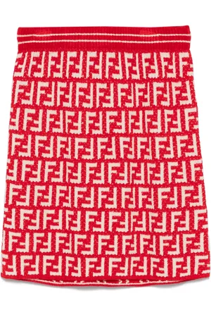 Fendi Falda con logo FF en jacquard
