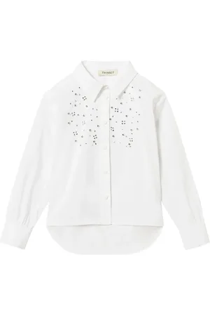 Twin-Set Camisa con detalles de cristal