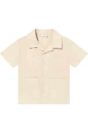 Fendi Camisa con logo bordado