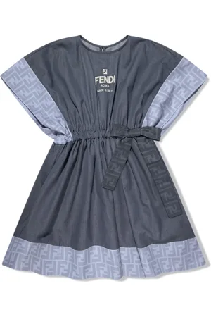 Fendi Vestido con logo bordado