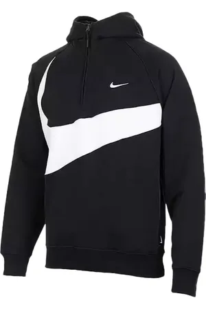 Nike Hoodie Swoosh "Black/White" de tela polar