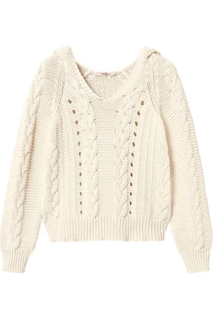 Twin-Set Hoodie tejido de ochos
