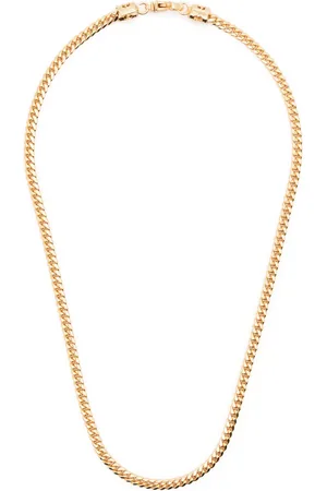 EMANUELE BICOCCHI Collar de cadena Edge bañado en oro pequeño