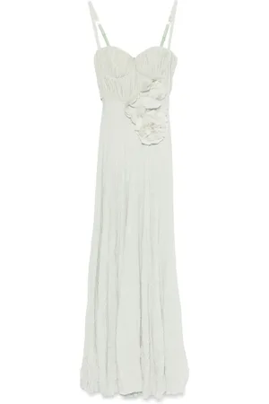 Elisabetta Franchi Vestido de fiesta con bordado floral