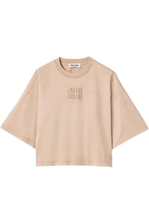 Miu Miu Playera con logo bordado