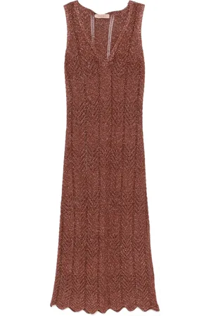 Twin-Set Vestido midi tejido