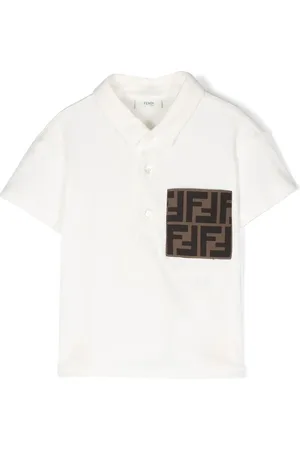Fendi Playera tipo polo con monograma estampado