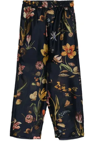 BIYAN Pantalones de seda capri