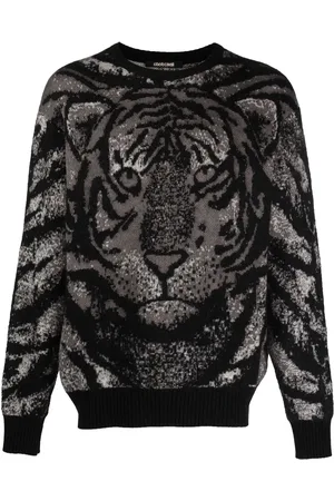 Roberto Cavalli Suéter tejido de intarsia