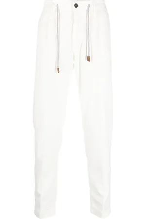 ELEVENTY Pantalones tapered con cordones en la pretina