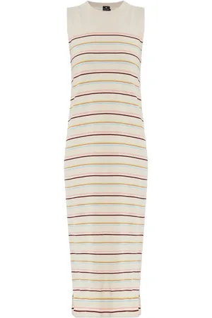 Paul Smith Vestido midi con rayas estampadas