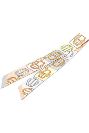 Hermès Mascada 20th Century Bouclerie d Attelage Silk Twilly Scarf
