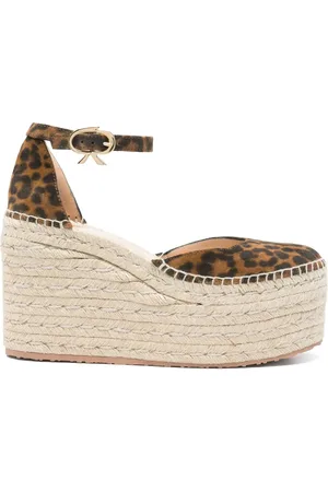 Gianvito Rossi Alpargatas con estampado de leopardo y tacón de 110mm