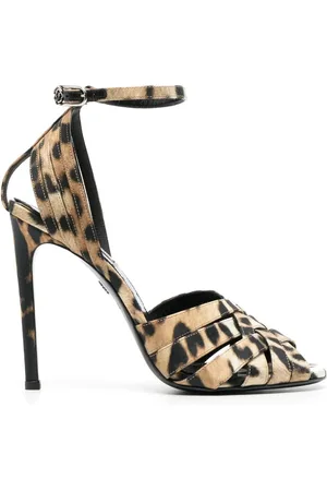 Roberto Cavalli Sandalias con estampado de leopardo