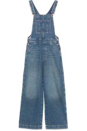 7 for all Mankind Overol ancho con bolsillos