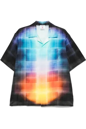 Casablanca Camisa con motivo de cuadros