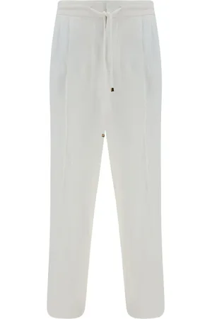 Brunello Cucinelli Pantalones con cordones en la pretina