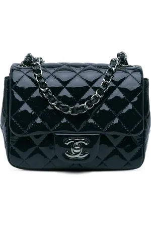 CHANEL Bolsa crossbody Mini Square Classic Patent Single Flap 2014