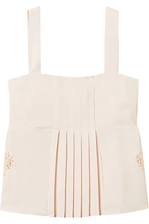 Twin-Set Top de sagra con logo bordado