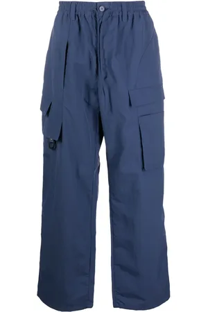 Y-3 Pantalones cargo con diseño ancho