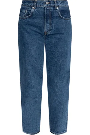 ANINE BING Jeans capri con bolsillos