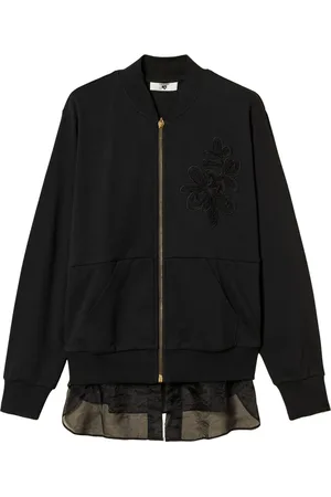 Twin-Set Sudadera bordada con detalles de organza
