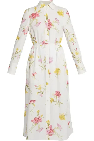 Erdem Vestido camisero con estampado floral