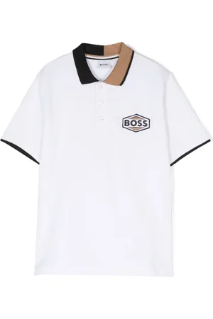 HUGO BOSS Playera tipo polo con parche del logo