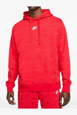 Nike Hoodie Aop Gel Red/White