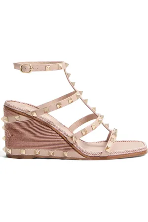 VALENTINO GARAVANI Sandalias Rockstud con cuña de 80mm