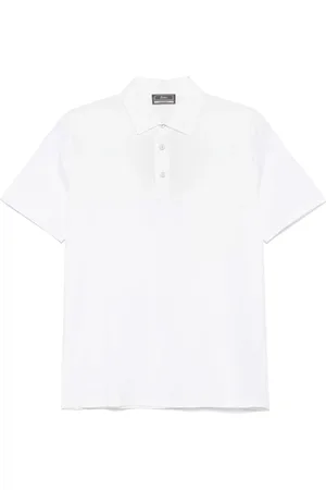 HERNO Playera tipo polo con logo en relieve