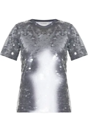 Sportmax Playera con detalles de lentejuelas