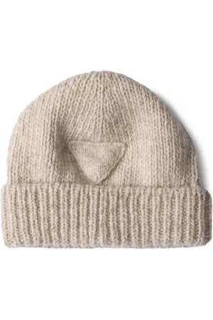 Prada Gorro de cachemira tejida de canalé