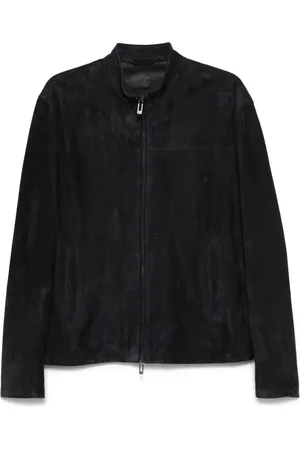 Emporio Armani Chamarra de gamuza