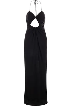 Saint Laurent Vestido largo con espalda descubierta