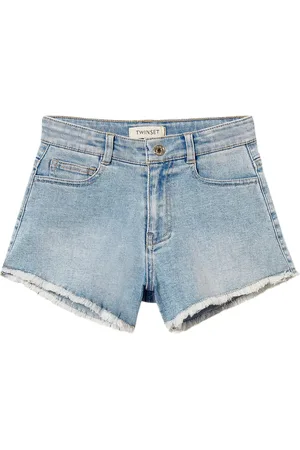 Twin-Set Shorts de mezclilla deshilachados