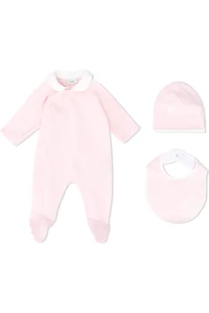Fendi Set de pijama con babero y gorro