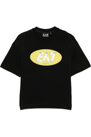 EA7 Playera con logo estampado