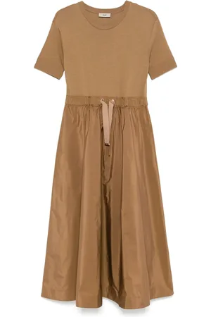 HERNO Vestido midi con cordones