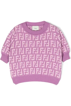 Fendi Top tejido con logo FF