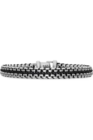 David Yurman Pulsera Woven Box Chain en plata de ley de 10mm