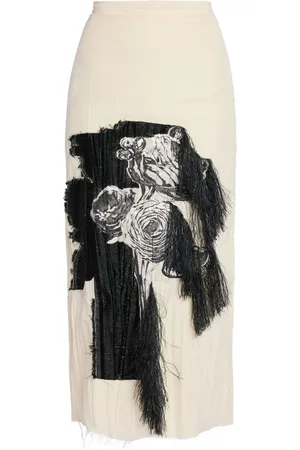 Erdem Falda lápiz estampada