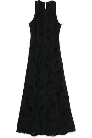 haikure Vestido largo con diseño envejecido