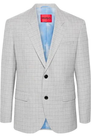 HUGO BOSS Blazer con botones y motivo de cuadros