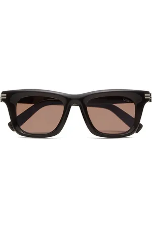 Ermenegildo Zegna Lentes de sol con armazón cuadrada oversize
