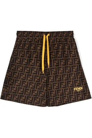 Fendi Shorts de playa con estampado FF